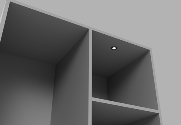 Example of BRUC spotlight installation.