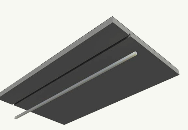 Esempio di installazione del profilo a LED CUS.
