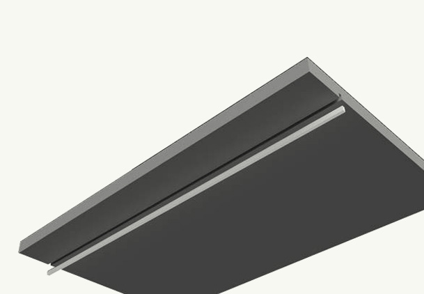 Example of FRES LED profile installation.