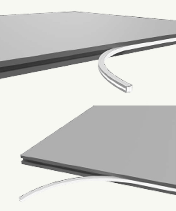 Esempio di insTallazione del profilo LED siliconico GOME.