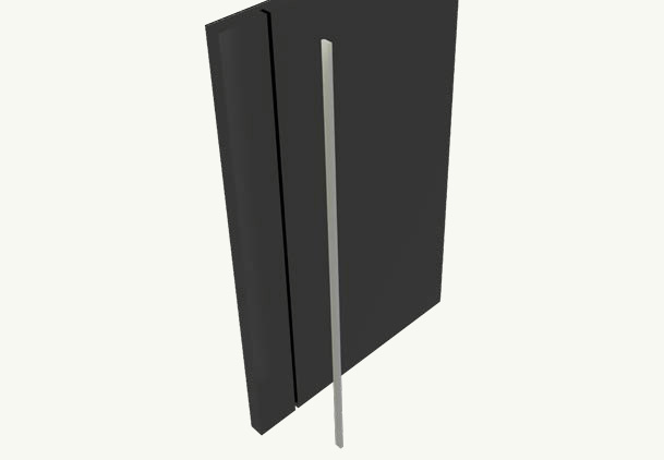 Esempio di installazione del profilo a LED LAME.