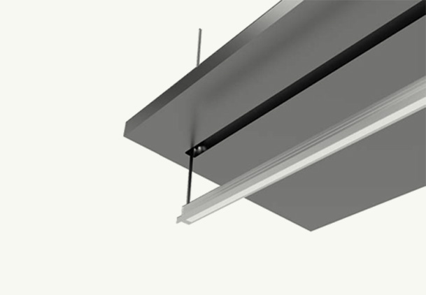 Esempio di installazione del profilo a LED SFRESE.