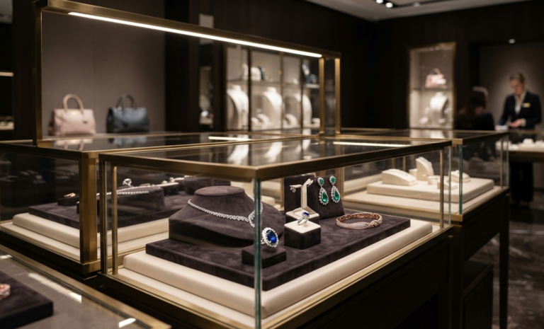 Gioielleria con illuminazione a led