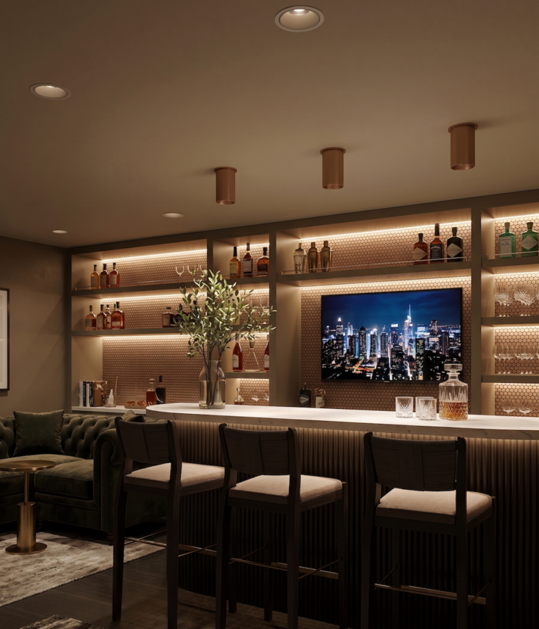 Lounge bar con illuminazione a led integrata